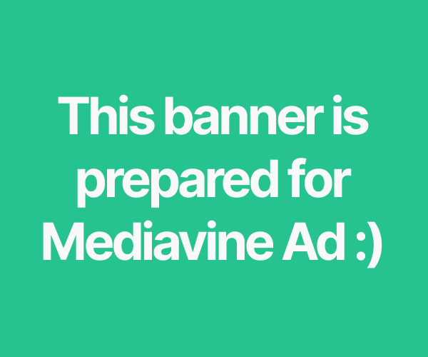 This banner is prepared for Mediavine Ad